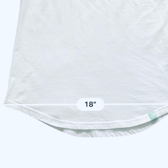 MarleyLilly casual white graphic top shirt XS long sleeve 
round neck logo - Picture 16 of 16